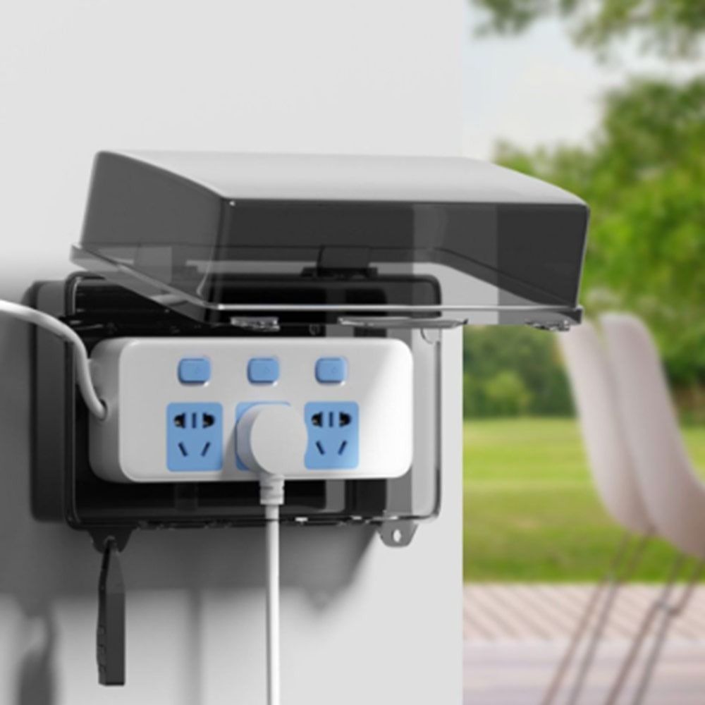 Outdoor Power Strip Weatherproof - صندوق بلاستيكي متين مقاوم للماء والظروف