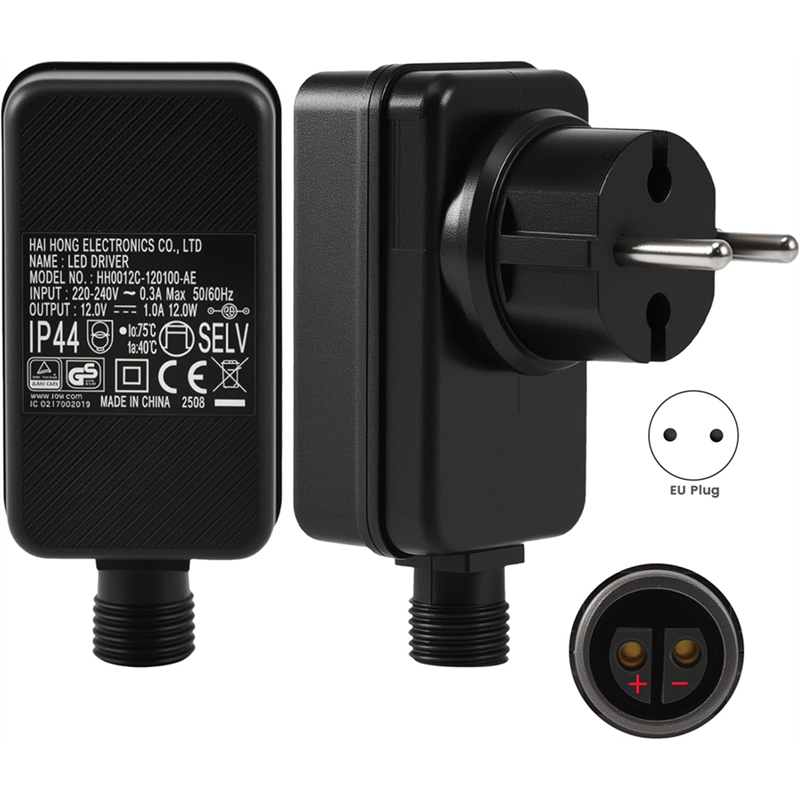 Outdoor Use Power Strip - 12 فولت/1A LED إمدادات الطاقة، التوصيل