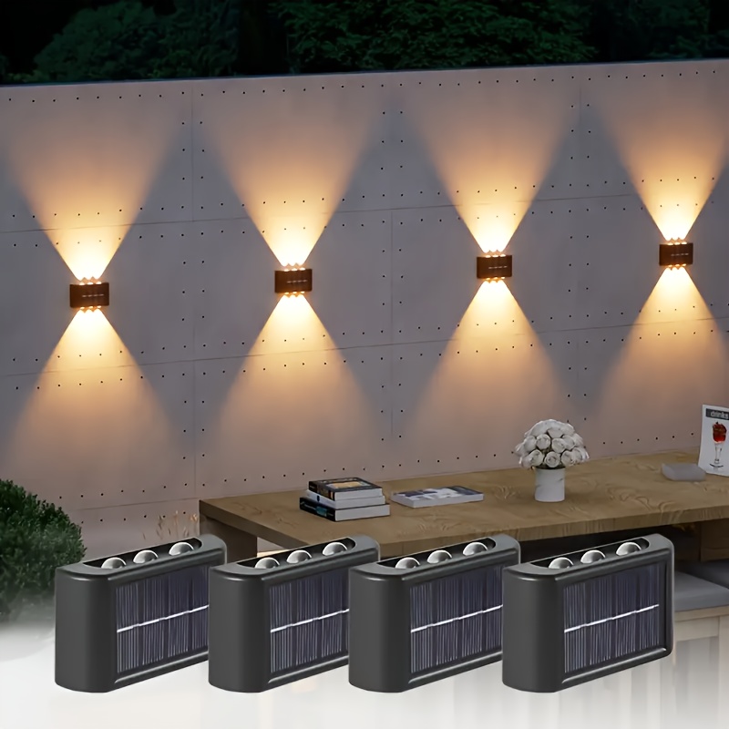 Outdoor Power Outlet Solar - مصباح جداري شمسي LED خارجي مقاوم