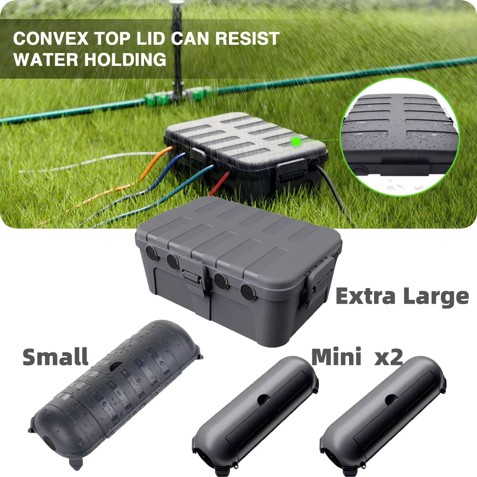 Outdoor Power Strip Weatherproof - صندوق كهربائي خارجي كبير مقاوم للعوامل