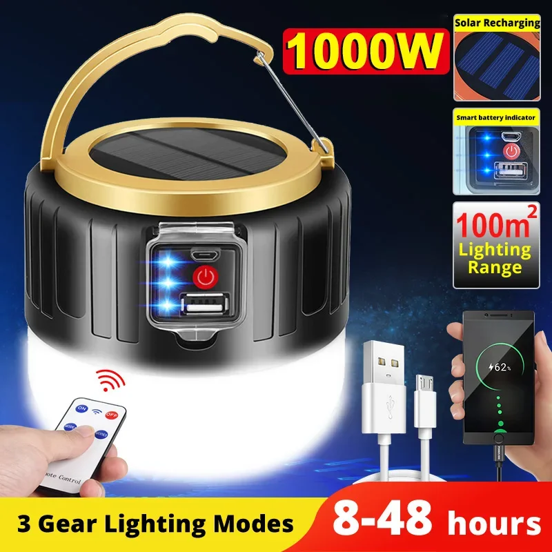 Outdoor Power Outlet Solar - LED الشمسية التخييم ضوء قوة البنك