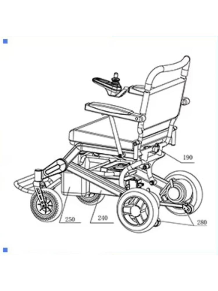 Outdoor Power Recliner - عربة كهربائية خفيفة الوزن قابلة للطي