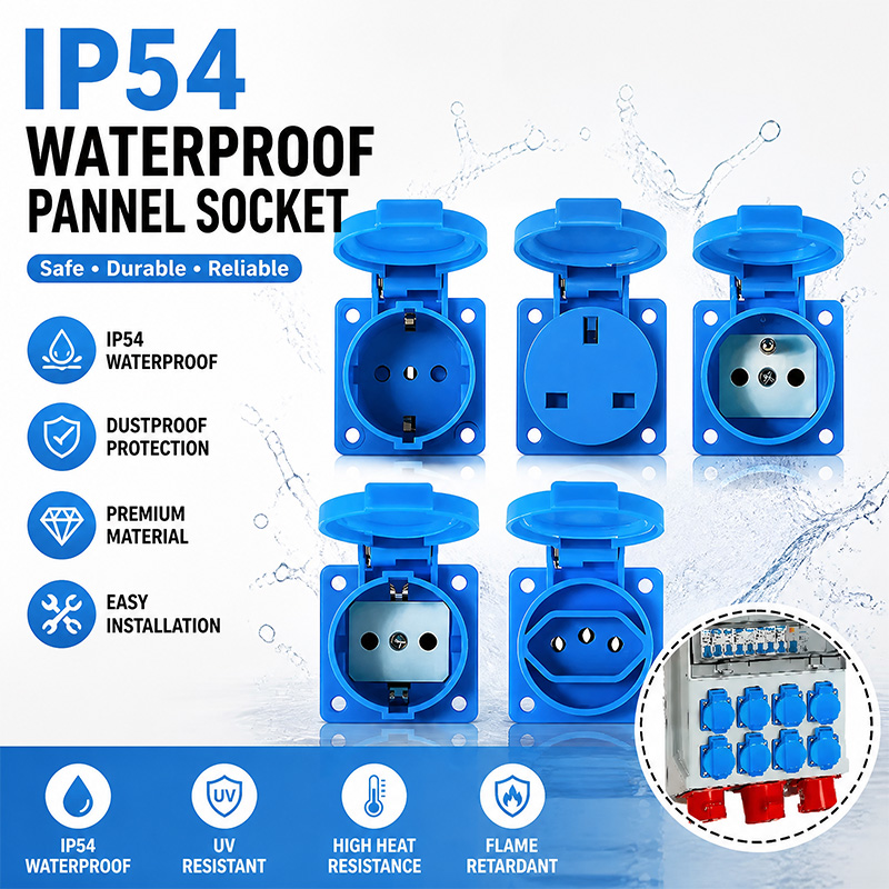 Outdoor Power Distribution Panel - مقبس كهربائي صناعي مقاوم للماء IP54