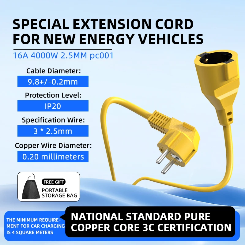 Outdoor Use Power Strip - 16A الاتحاد الأوروبي Schuko تمديد الحبل