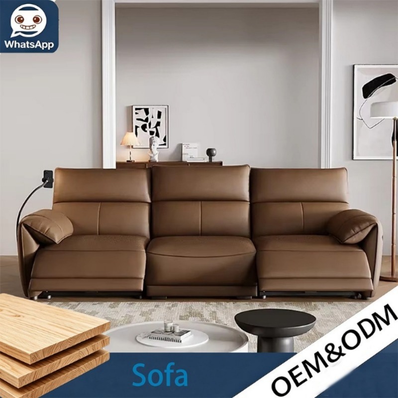Outdoor Power Recliner - أريكة كهربائية مستقيمة بلون كريمي بتصميم