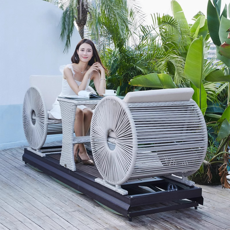 Outdoor Power Recliner - كرسي هزاز عصري مقاوم للماء بعجلتين،