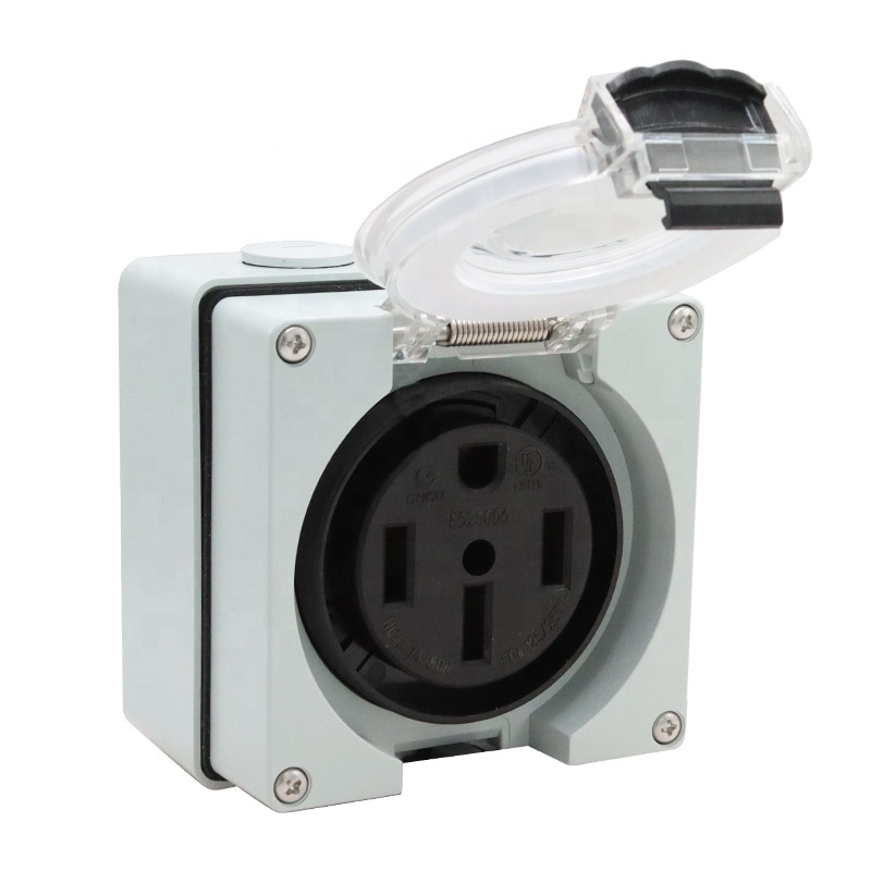 Outdoor Power Receptacle Box - 50 أمبير مولد RV صندوق مداخل