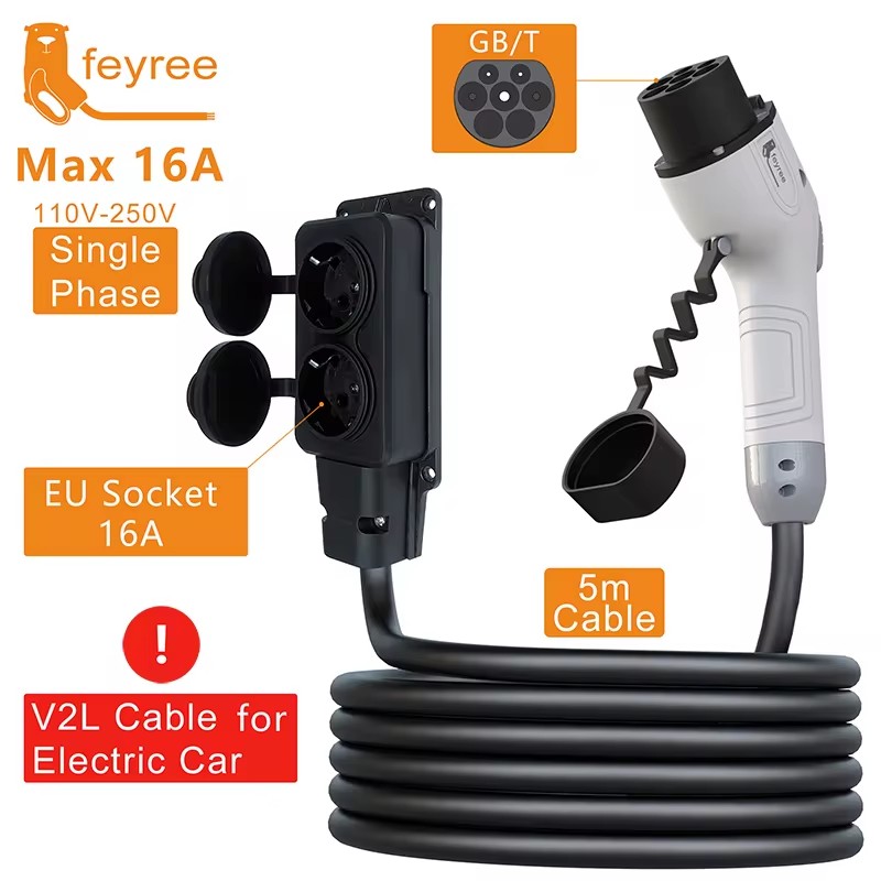 Outdoor Power Adapter - كابل تفريغ الطاقة Feyree V2L مع