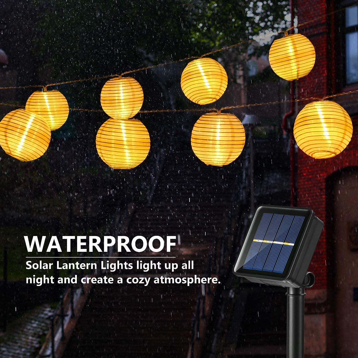 فانوس مضاد للماء سلسلة الشمسية - مراجعة Outdoor Power Outlet Solar وسعره