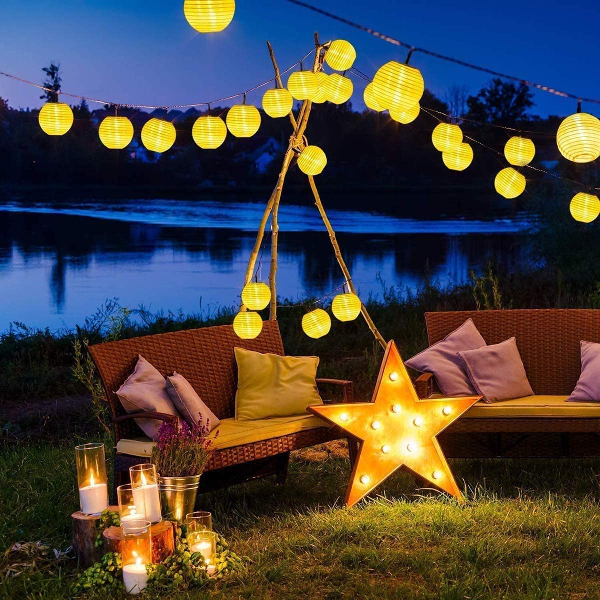 فانوس مضاد للماء سلسلة الشمسية - مراجعة Outdoor Power Outlet Solar وسعره