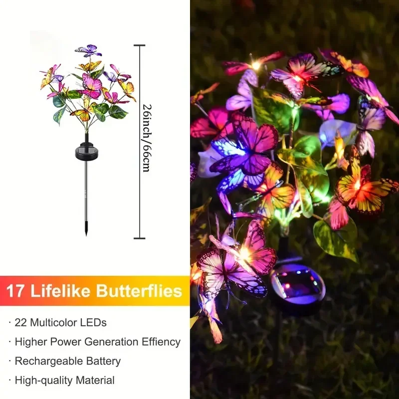 أضواء حديقة الفراشة LED بالطاق - مراجعة Outdoor Power Outlet Solar وسعره