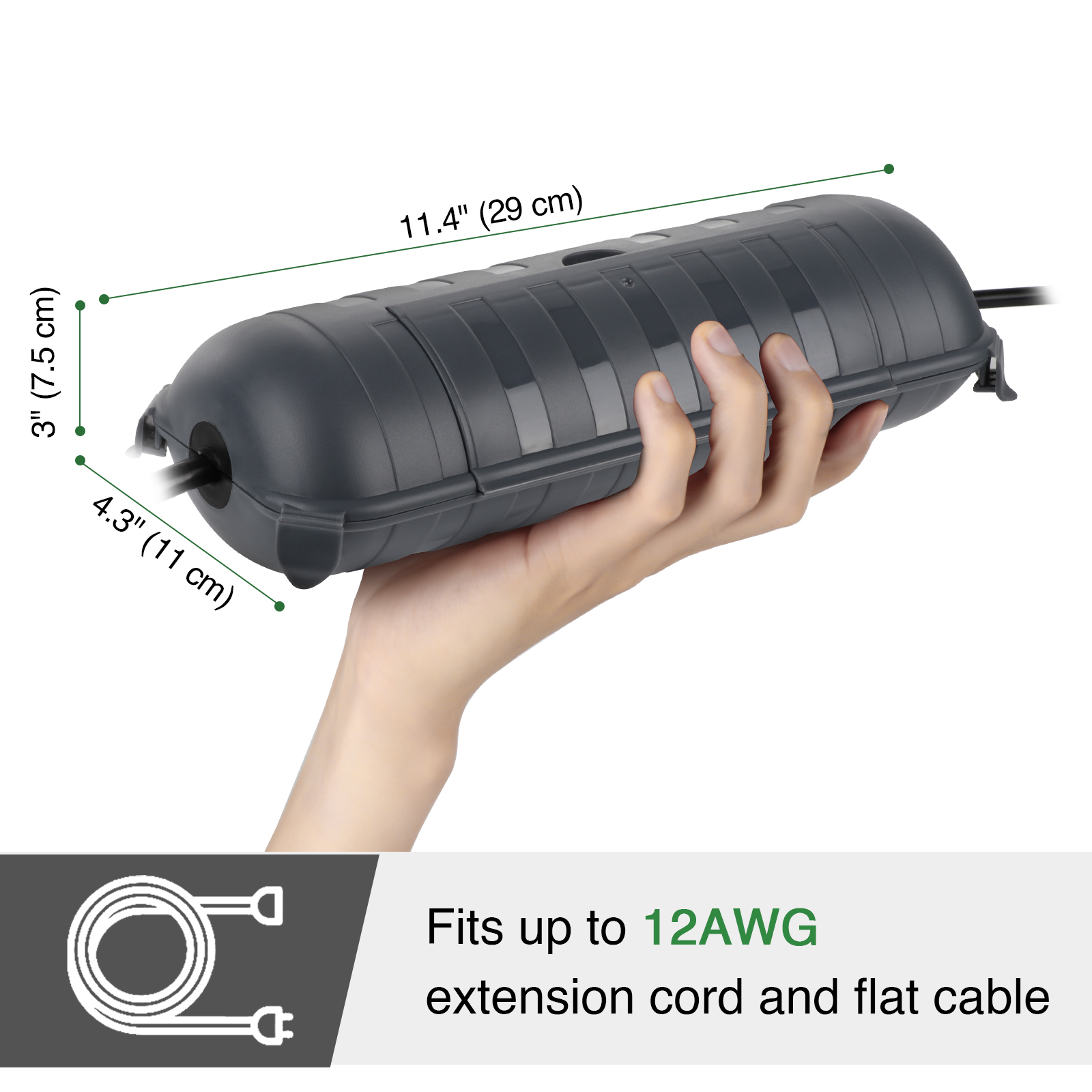 صندوق كهربائي خارجي كبير مقاوم - مراجعة Outdoor Power Strip Weatherproof وسعره