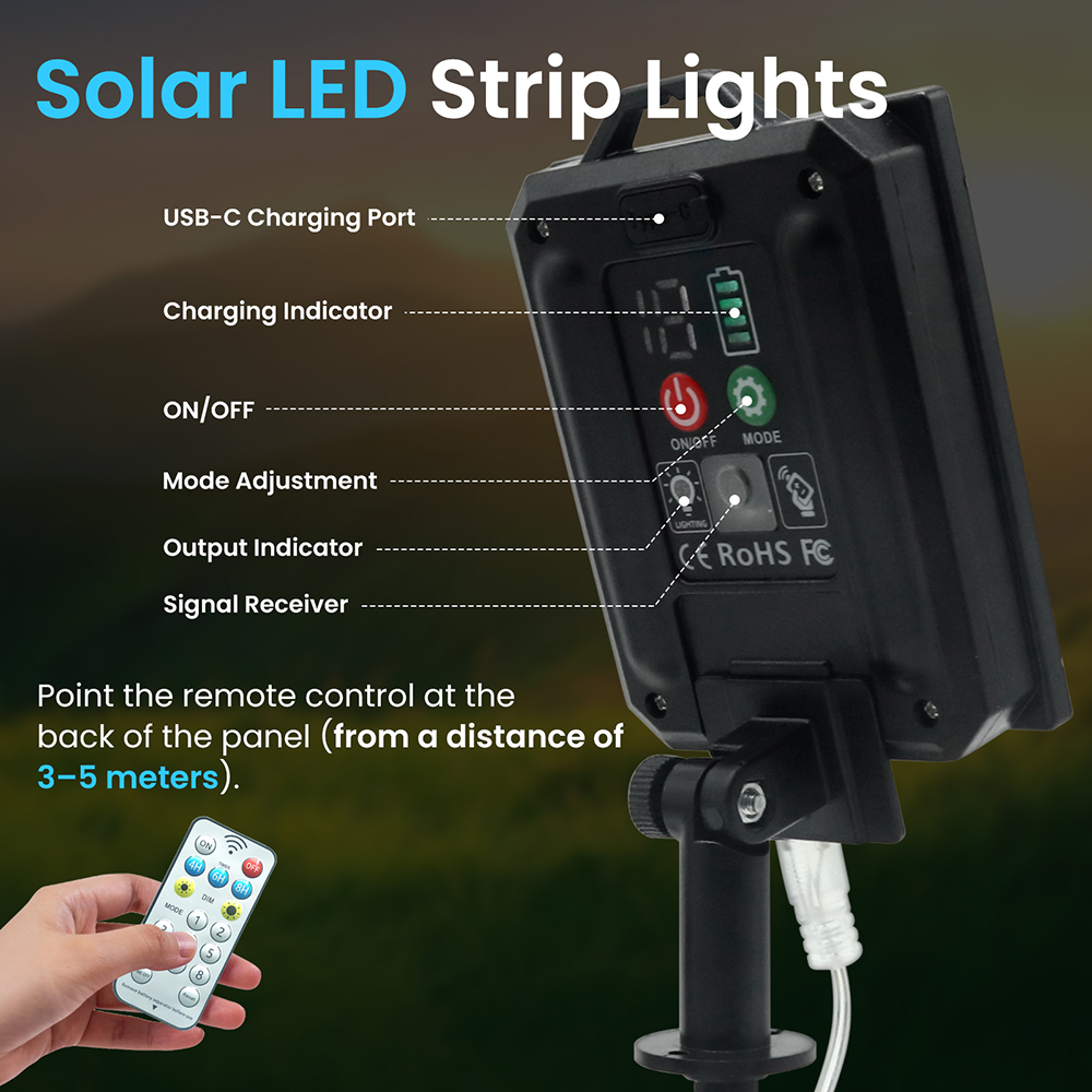 شريط إضاءة LED يعمل بالطاقة ال - مراجعة Outdoor Power Strip Weatherproof وسعره