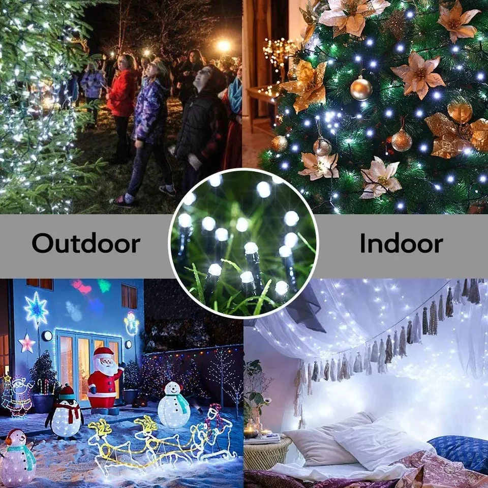 LED سلسلة ضوء الشمس 8 وظائف في - مراجعة Outdoor Power Outlet Solar وسعره