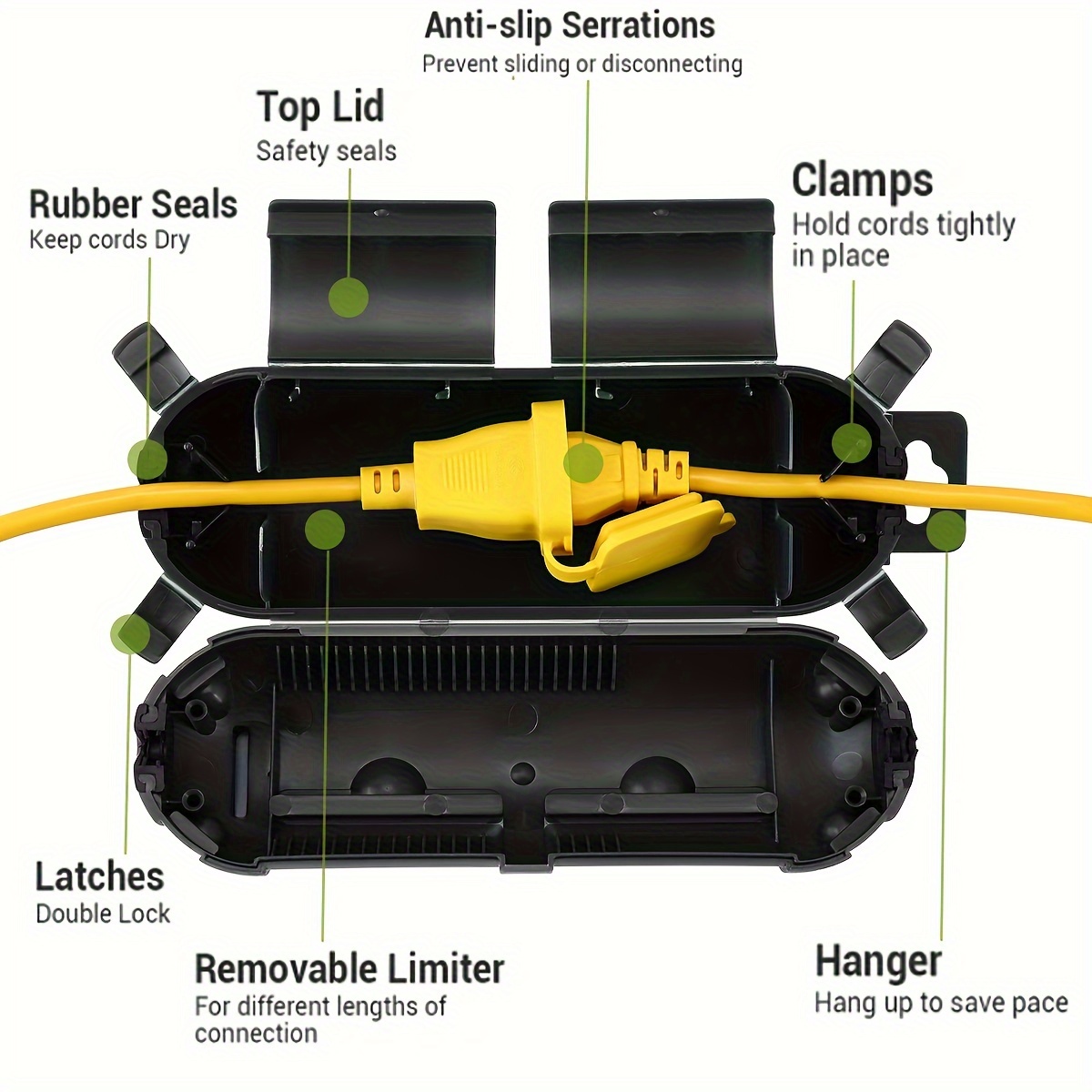 غطاء أمان واقٍ لتوصيل سلك التم - مراجعة Outdoor Power Point Cover وسعره