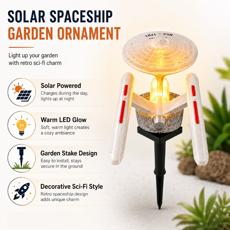 مصباح حديقة شمسي على شكل سفينة - مراجعة Outdoor Power Outlet Solar وسعره