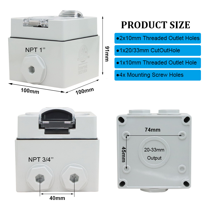 125/250 فولت 20A مولد RV صندوق - مراجعة Outdoor Power Receptacle Box وسعره