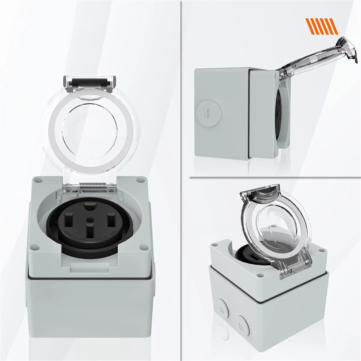صندوق منافذ الطاقة، مقبس NEMA  - مراجعة Outdoor Power Receptacle Box وسعره