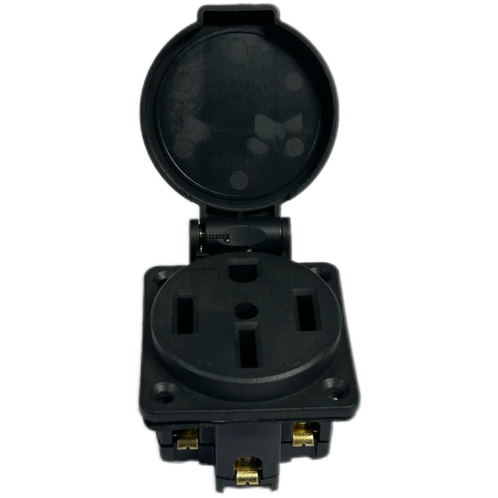 صندوق مدخل طاقة أسود مقاوم للم - مراجعة Outdoor Power Receptacle Box وسعره