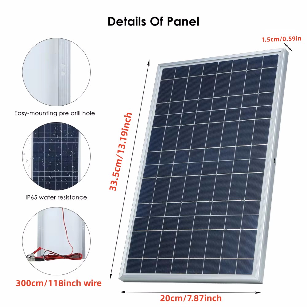 طقم لوحة طاقة شمسية 35 وات كام - مراجعة Outdoor Power Distribution Panel وسعره