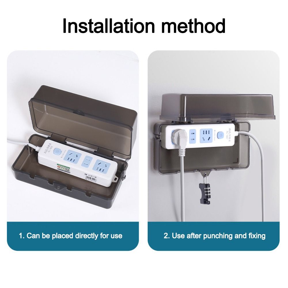 صندوق بلاستيكي محمول مضاد للسر - مراجعة Outdoor Power Strip Weatherproof وسعره