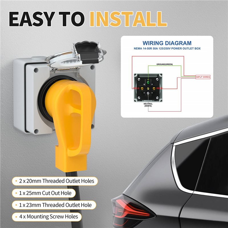 صندوق منافذ طاقة T21C 6X 50 أم - مراجعة Outdoor Power Receptacle Box وسعره